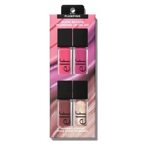 e.l.f. Glow Reviver Plumping Lip Oil Kit, NEW